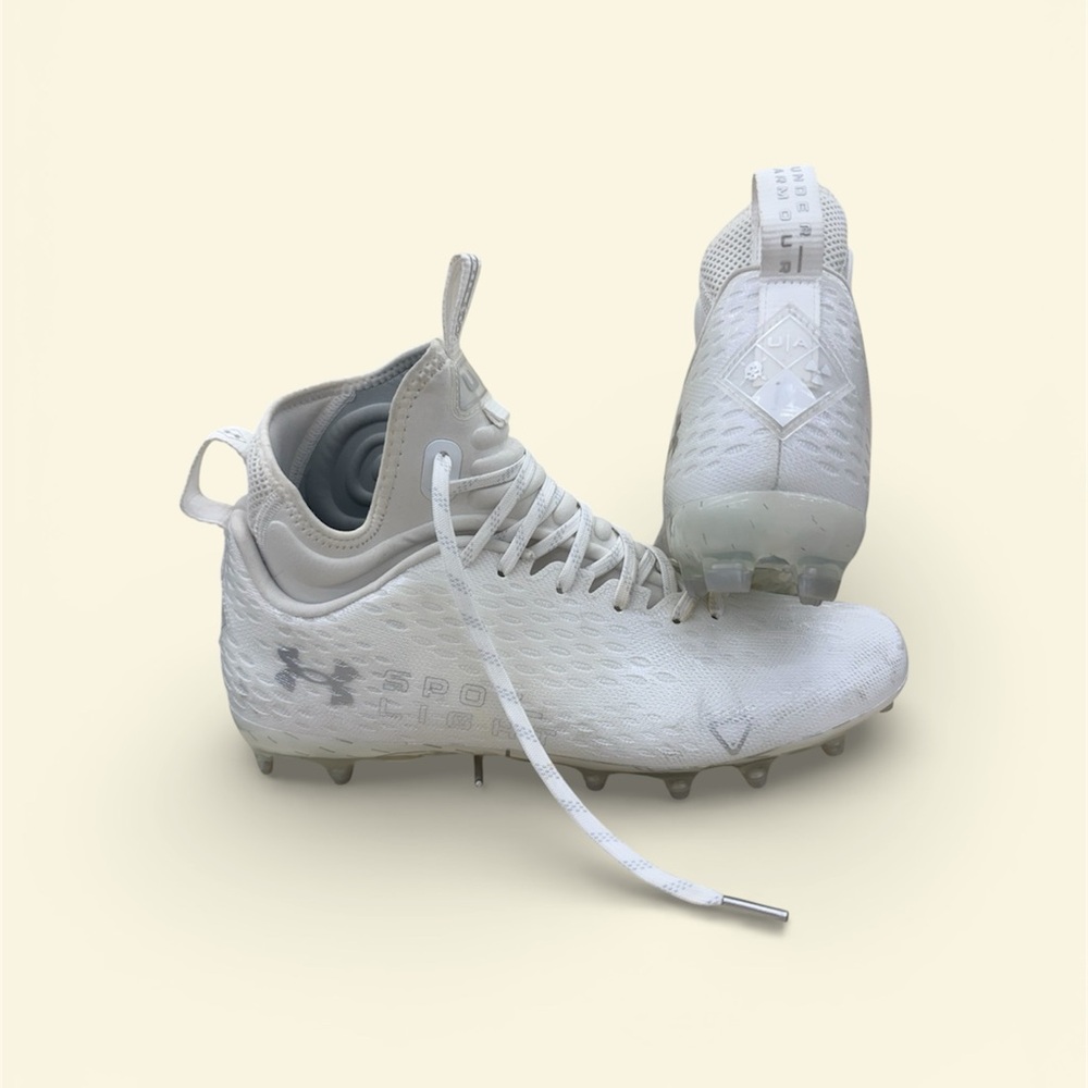 Under Armour All-White Performance Cleats